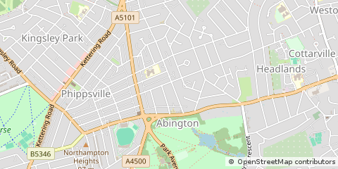 Map of Northampton
