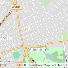 Map of Northampton