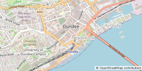 Map of Dundee