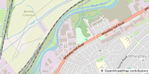 Map of Doncaster