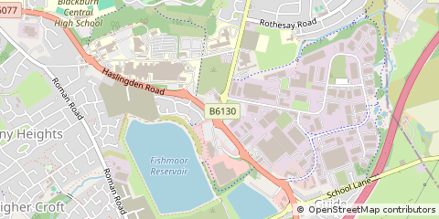 Map of Blackburn, Lancashire