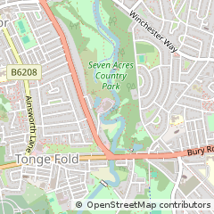 Map of Bolton, Lancashire