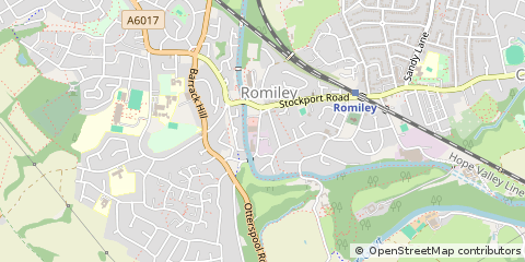 Map of Stockport, Cheshire