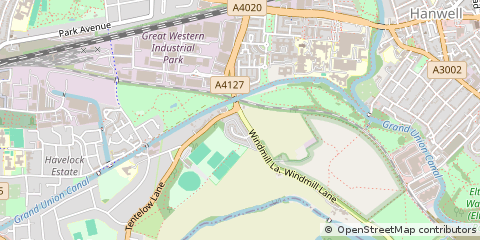 Map of Southall, Middlesex
