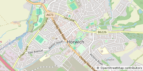 Map of Bolton, Lancashire