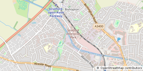 Map of Stratford-Upon-Avon, Cleveland