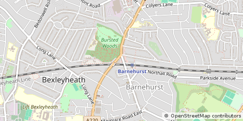 Map of Bexleyheath