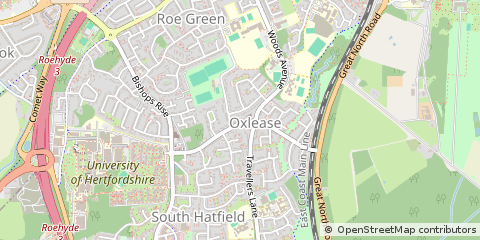 Map of Hatfield