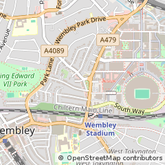 Map of Wembley, Middlesex
