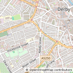 Map of Derby, Derbyshire