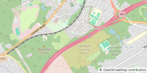 Map of Bagshot