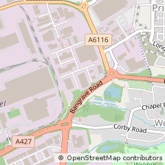 Map of Corby, Northamptonshire