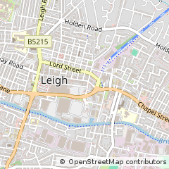 Map of Leigh, Greater Manchester