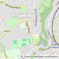 Map of Caterham, Surrey