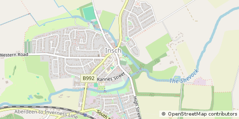 Map of Insch