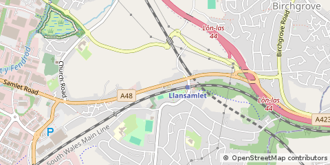 Map of Swansea