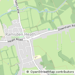Map of Billericay, Essex