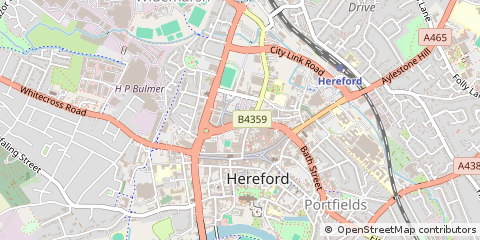 Map of Hereford
