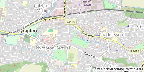 Map of Plymouth, Devon