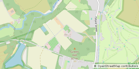 Map of Farnham, Surrey