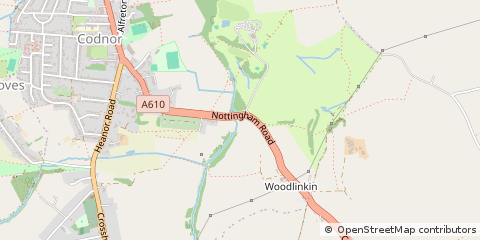 Map of Codnor, Derbyshire