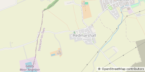 Map of Redmarshall, Stockton-on-Tees, Durham