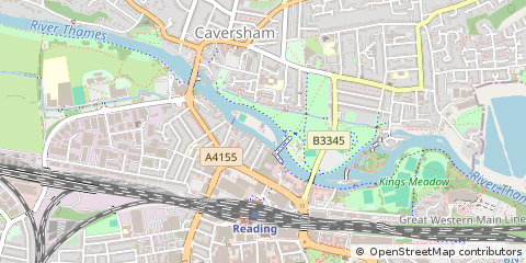 Map of Reading, Berkshire
