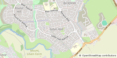 Map of Stockton-on-Tees, Durham