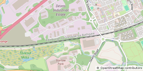 Map of Livingston, West Lothian