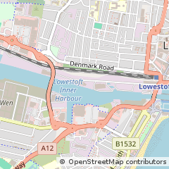 Map of Lowestoft, Suffolk