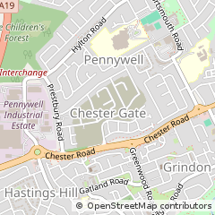 Map of Sunderland