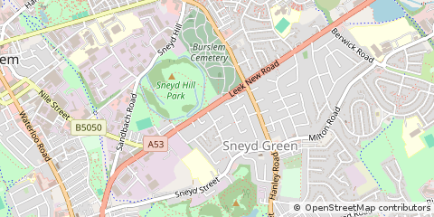 Map of Stoke-on-Trent