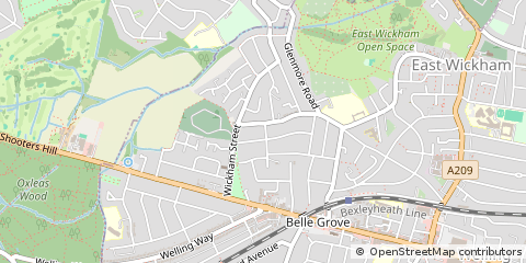 Map of Welling, Kent