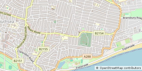 Map of Southsea, Portsmouth