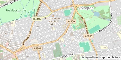 Map of Northampton, Northamptonshire