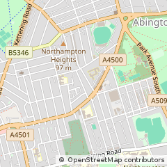 Map of Northampton, Northamptonshire