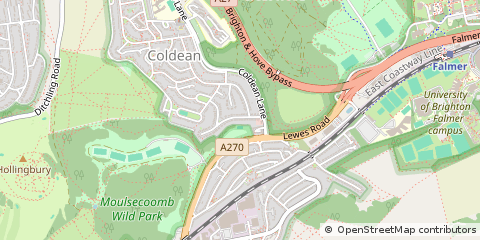 Map of Brighton, East Sussex