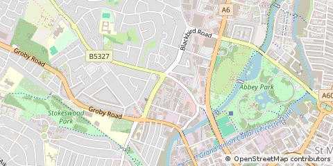 Map of Leicester