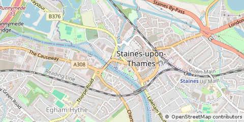 Map of Staines-Upon-Thames