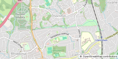 Map of Cardiff, Caerdydd