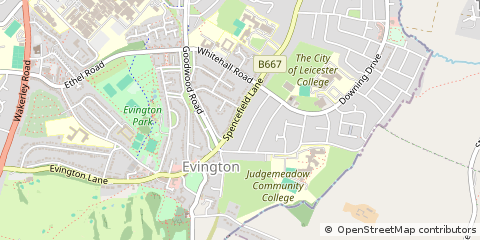 Map of Leicester, Leicestershire