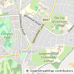 Map of Leicester, Leicestershire