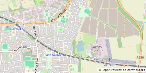 Map of Leeds, West Yorkshire