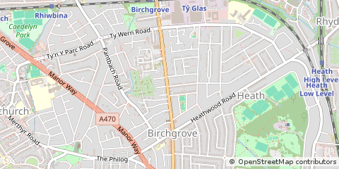 Map of Cardiff