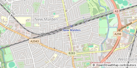 Map of NEW Malden