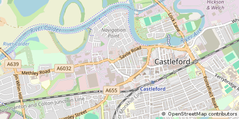 Map of Castleford