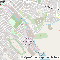 Map of Nelson, Lancashire