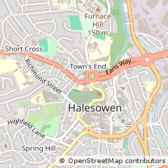 Map of Halesowen, West Midlands
