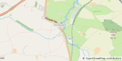 Map of Ilminster, Somerset
