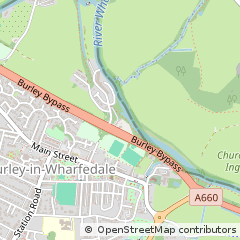 Map of Burley in Wharfedale, Ilkley West Yorkshire